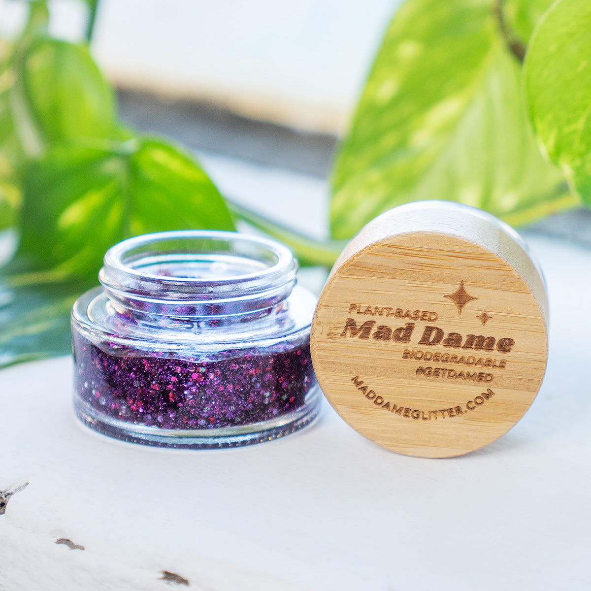 Mad Dame Biodegradable Eco Glitter. Holographic Body Glitter. Ready to