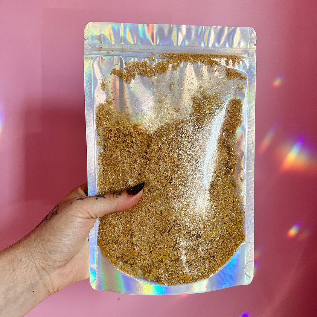 Gold Sparkle Salt Scrub 375g