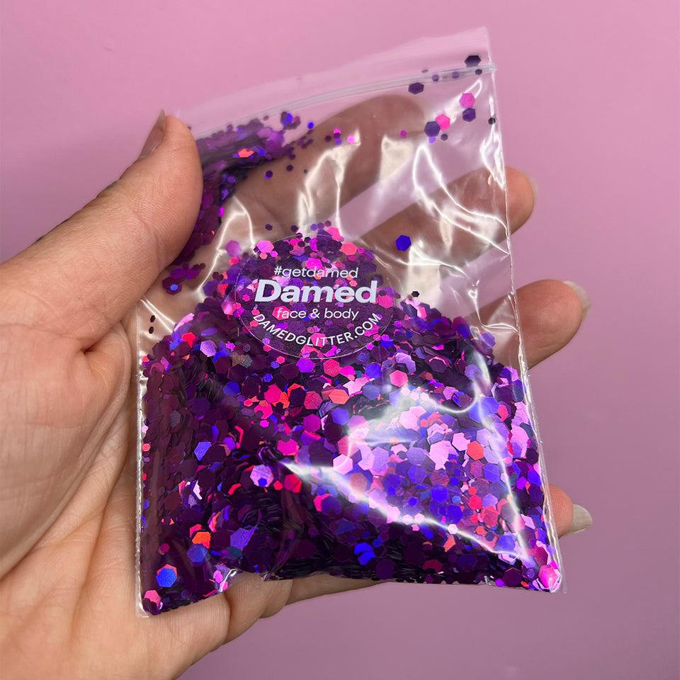 Glitter Baggie Holo Purple